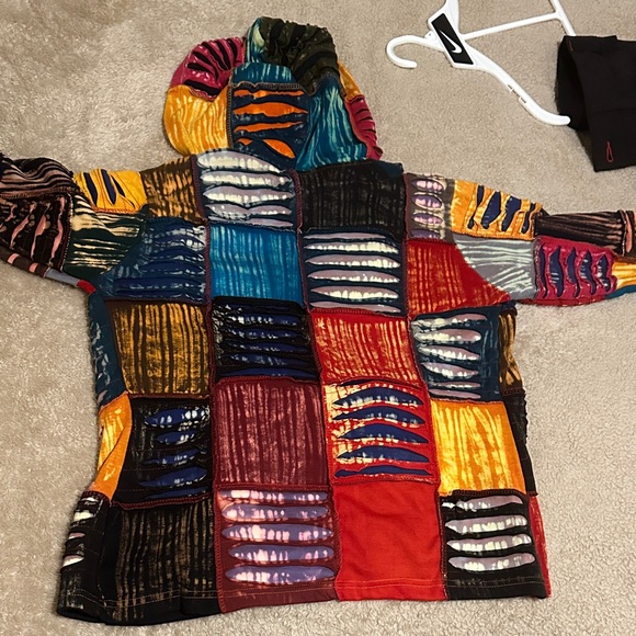 Colorful Patchwork Hoodie - Picture 5 of 5